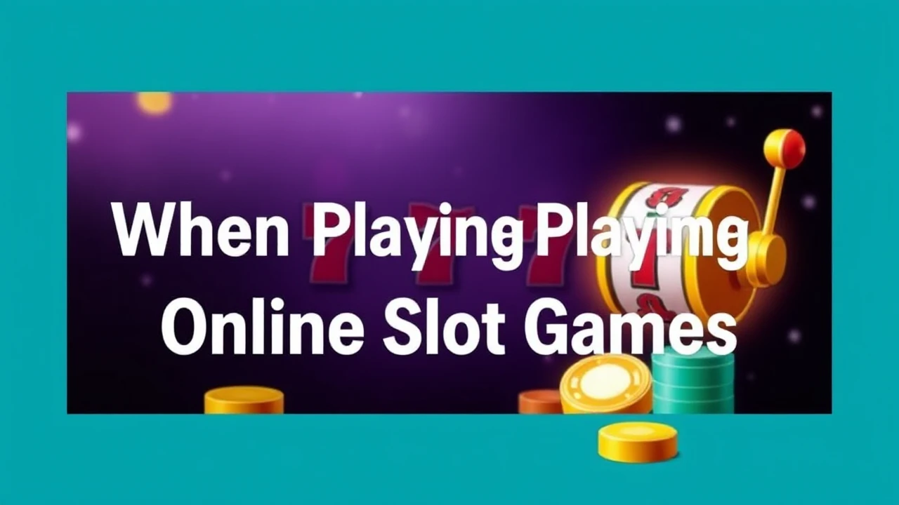 Errors to Avoid When Playing Online Slot Games