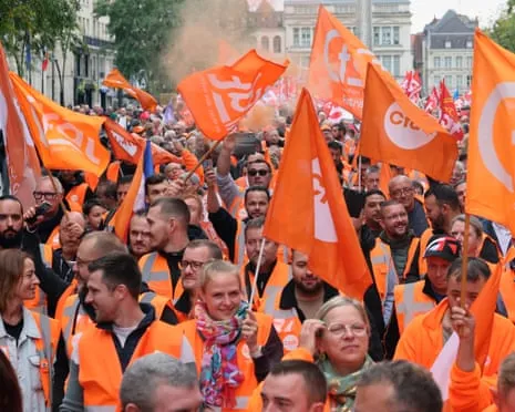 France-Wide Strike Demonstrations Sees Massive Crowds Protesting Across France